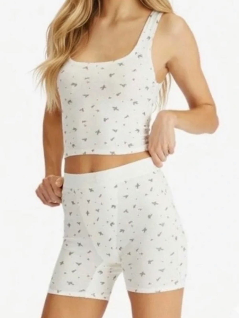 SKIMS | Holiday Mistletoe Cotton Rib Lounge Set